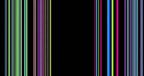 Vertical multicolor transition, vhs glitch noise background realistic flickering Stock-Footage 291836514
