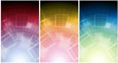 Vertical multicolored banners. Eps 10 vector illustration Vertical multico... Stockfoto's