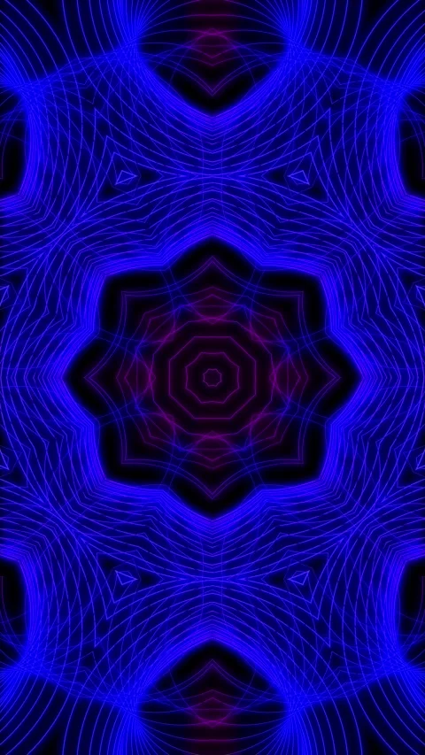 Vertical Multicolored Psychedelic Line Art 4K Loop Stock Footage 270443054