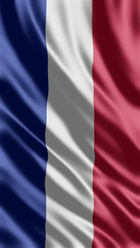 Vertical National 3d flags waving. Video stock 233218206