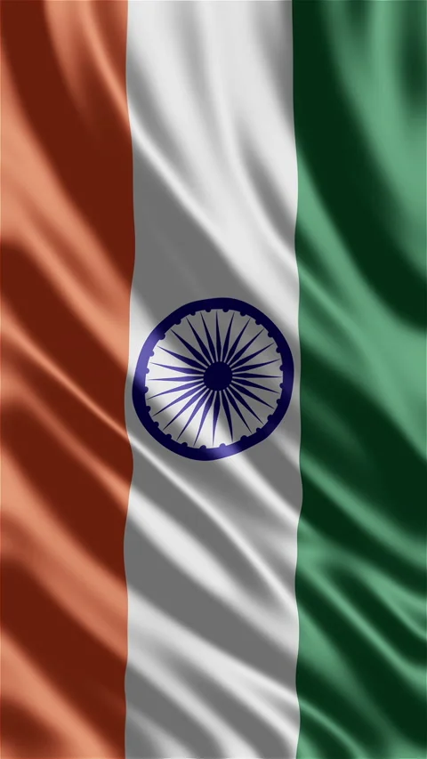 Vertical National 3d flags waving. Video stock 233219527