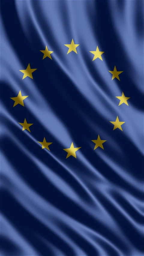Vertical National 3d flags waving. Stock Footage 233219761