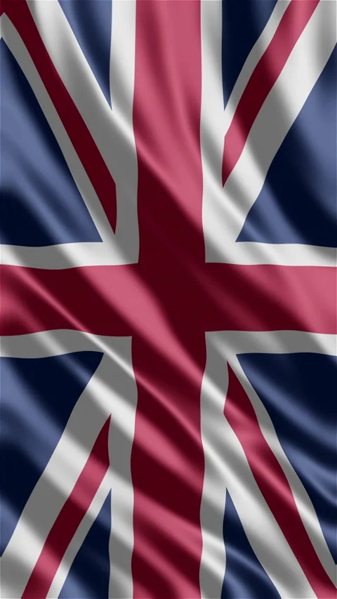 Vertical National 3d flags waving. Video stock 233222283