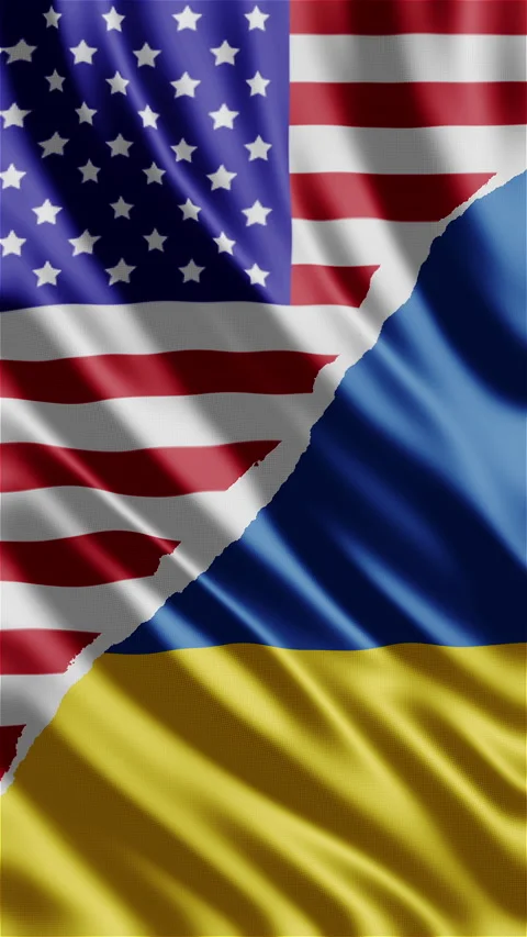 Vertical National 3d flags waving. Video stock 234201507