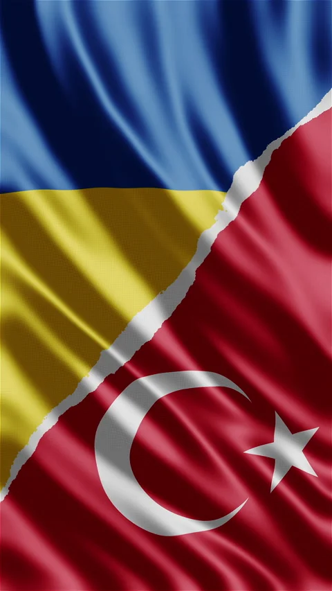 Vertical National 3d flags waving. Video stock 234201589