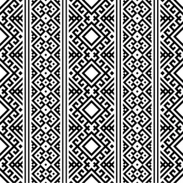Vertical native style for seamless ethnic pattern texture background Stock Illustration