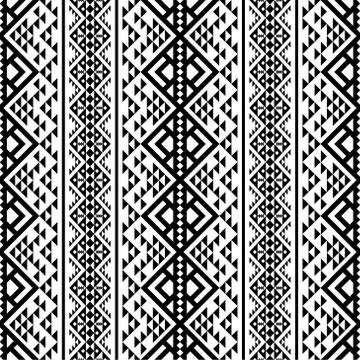 Vertical native style for seamless ethnic pattern texture background Stock Illustration