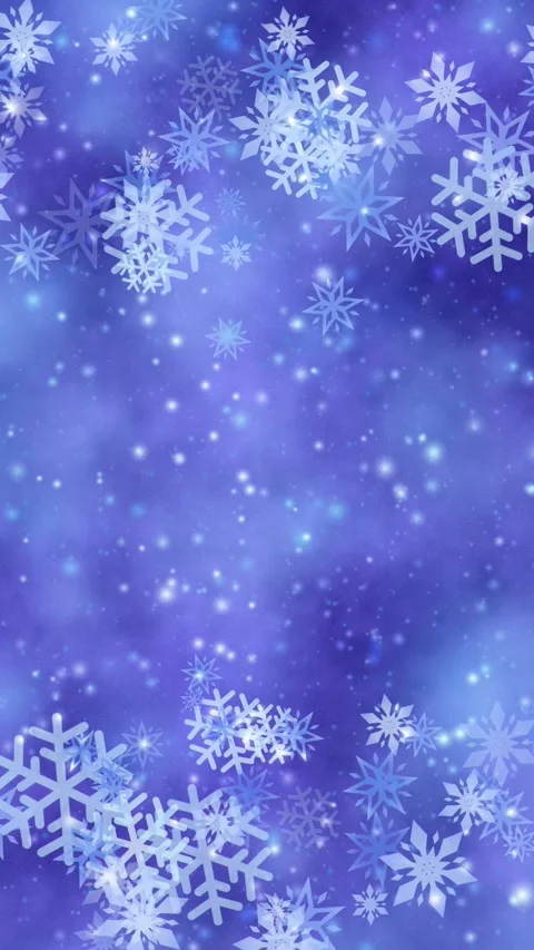 Vertical Navy Snowflakes Winter Loop 10s Stock Footage 319626685