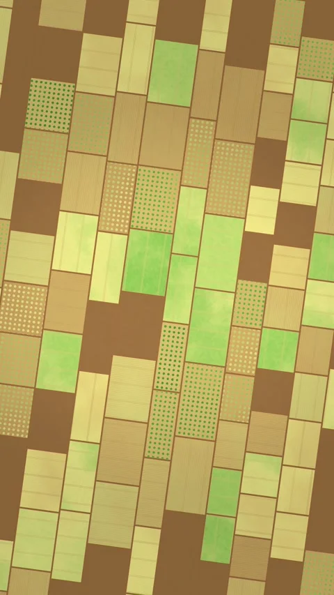Vertical NDVI crop field map shifting from bare brown soil to green growth,.. Stock Footage 348302906