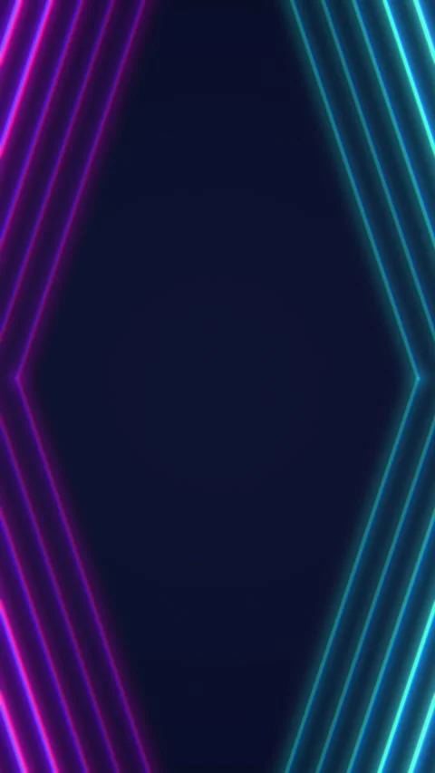 Vertical neon arrows pointing forward in blue and purple seamless loop Stock Footage 348738499