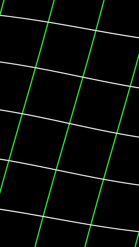 Vertical Neon Green Grid Animation on Black Background with Futuristic Stock Footage 346640855