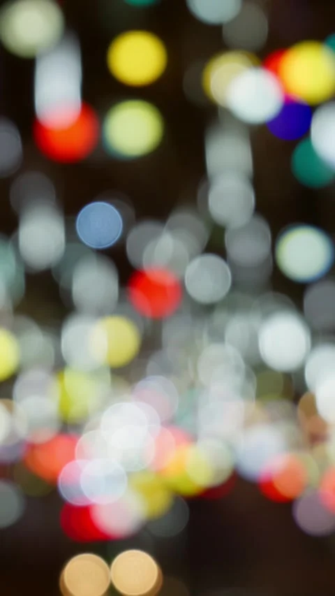 Vertical Neon lights keep flickering and moving at night. Stock Footage 329167068