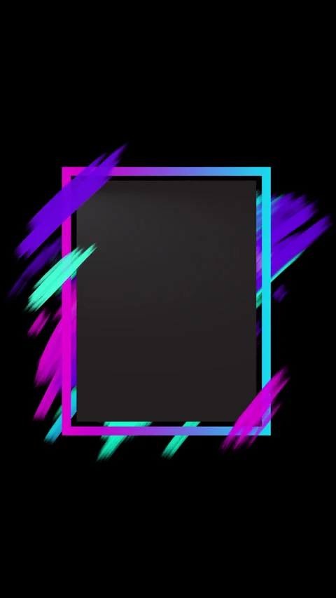 Vertical Neon Paint Frame Stock Footage 267974246