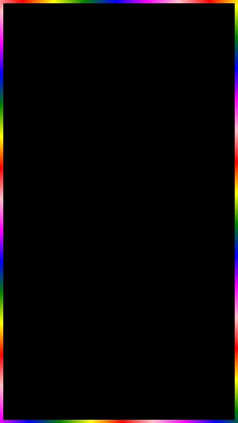 Vertical neon rainbow RGB border frame overlay with a spectral gradient on black Video stock 340520413