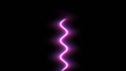 Vertical Neon Sine wave, pattern, glowing neon Stock Footage 245068132