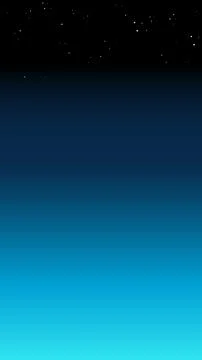 Vertical Night Sky Gradient Background with Twinkling Stars and Blue Glow イラスト素材