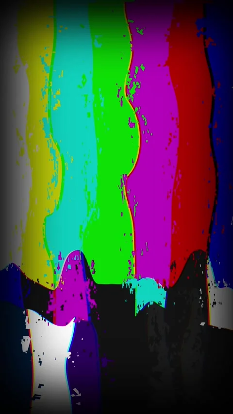Vertical no signal video background smtp color noise glitch error Stock Footage 315176663