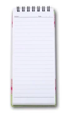 Vertical note book Stock Photos