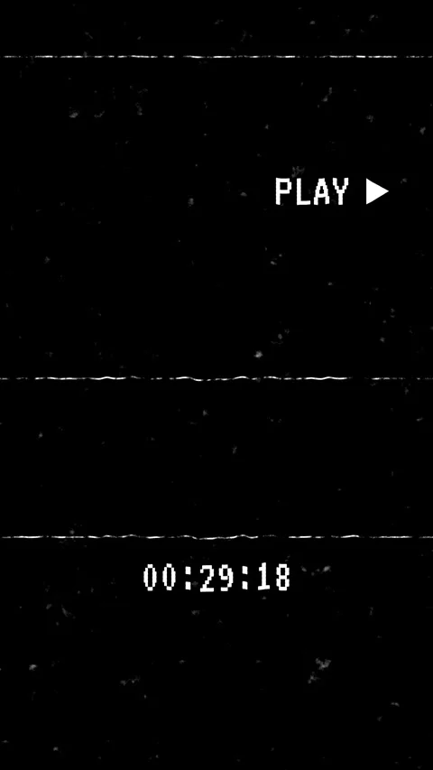Vertical Old Damaged VHS Tape Playing Glitch Interface Animation with Scan .. Stock Footage 332636239
