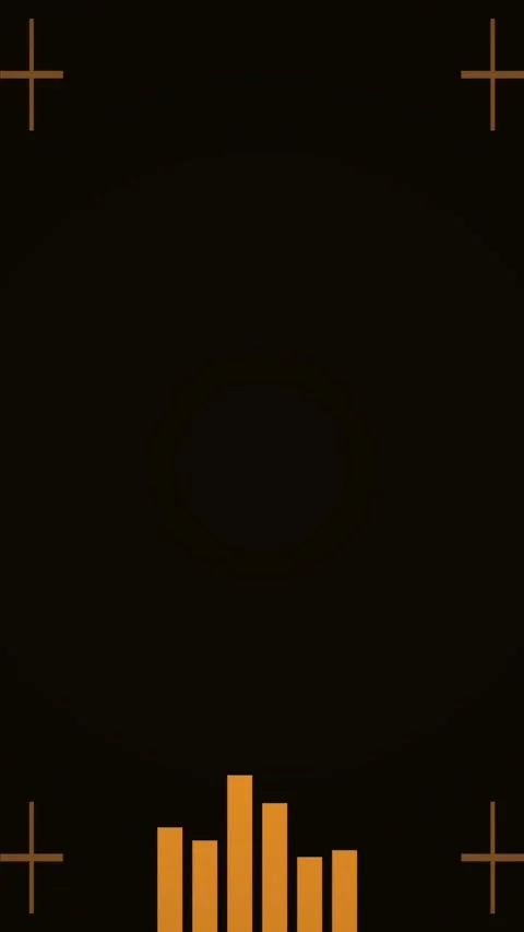 Vertical Orange HUD Data Bars Futuristic Interface Loop 3 스톡 동영상 339135212