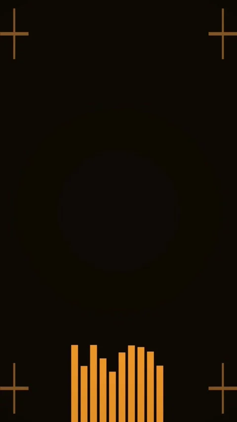 Vertical Orange HUD Data Bars Futuristic Interface Loop Видео 339135249