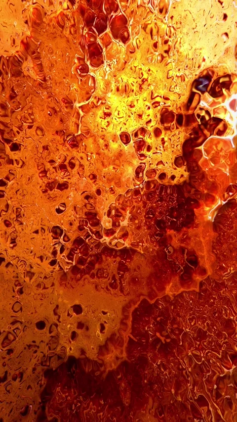 Vertical Orange Paint Abstract Explosion 4K Video stock 270443156