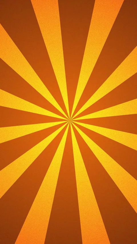 Vertical Orange retro backdrop sunburst stripes backgrounds seamless loop Stock Footage 306660272