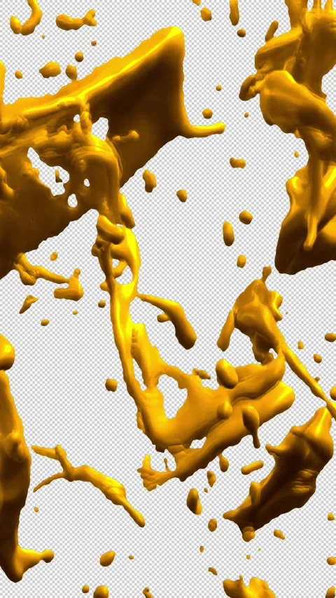 Vertical Orange Splash Full Frame Transition Stock Footage 283529919