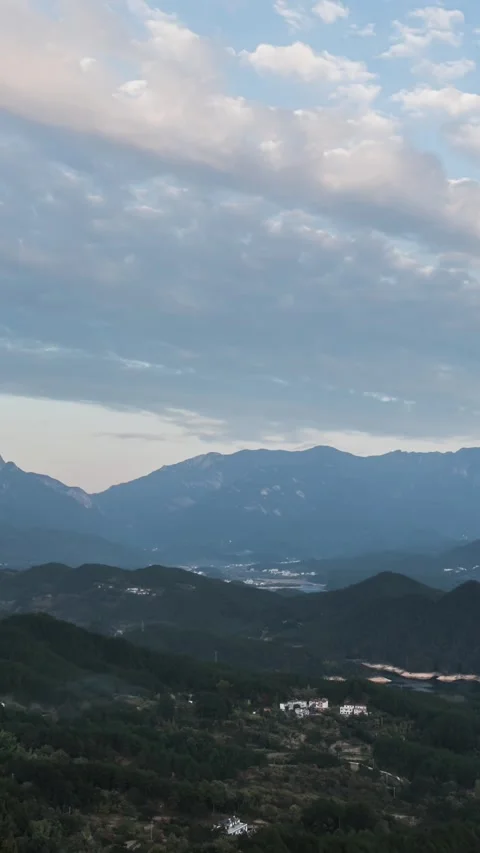Vertical Outdoor Clouds Flow Nature Landscape Motion Timelapse Stock Footage 327672855