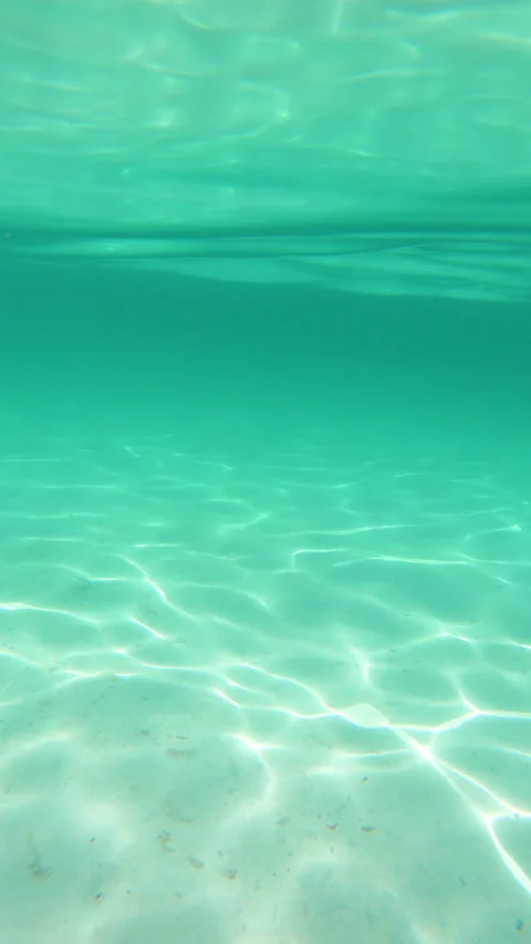 Vertical over and under water in Sardinia Stock Footage 337647266