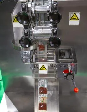 Vertical packaging machine Stock Photos