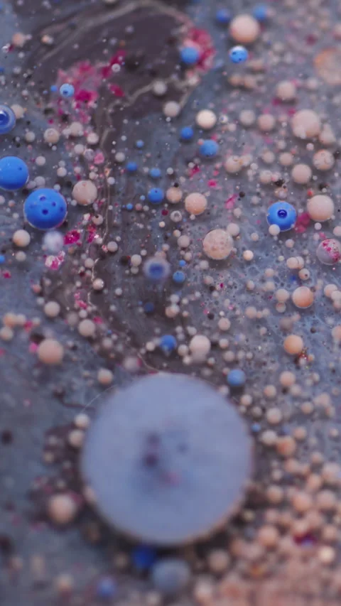 Vertical paint liquid oil texture color bubble Stock-Footage 335096054