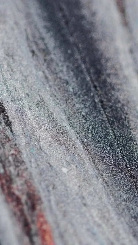 Vertical Paint spill marble fluid texture black ink drip Stock Footage 278845899