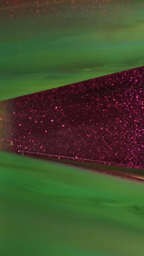 Vertical paint stream ink color liquid glow water Video stock 314494437