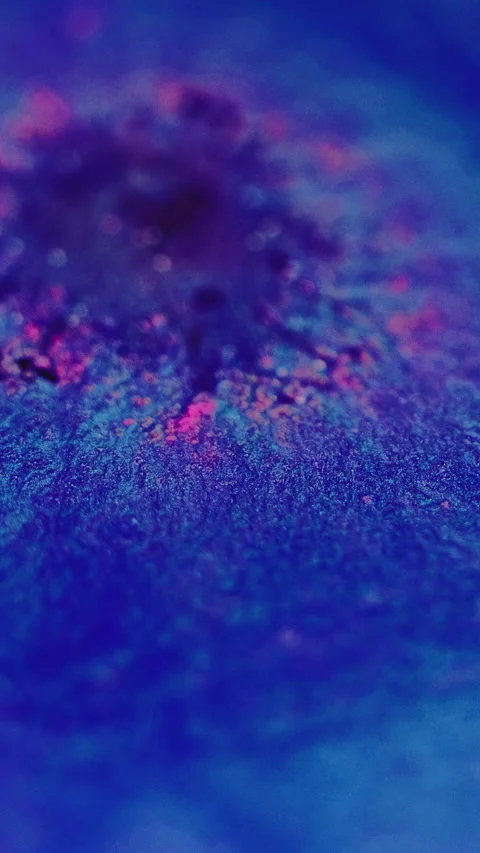 Vertical paint wave acrylic blend blue pink ink Stock Footage 291916445