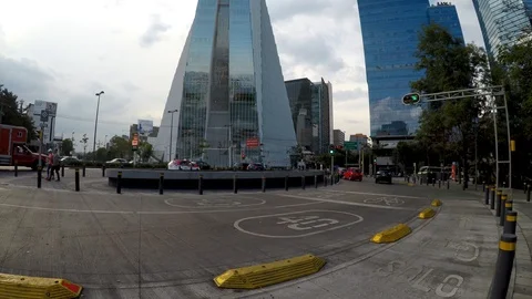 Vertical panning of the Manacar Tower. Video stock 114129752