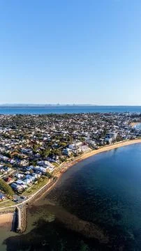Vertical panorama of Redcliffe, north facing Stock Photos