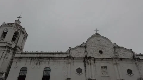 Vertical Panoramic Shot I Cebu Metropolitan Cathedral Stock-Footage 159776648