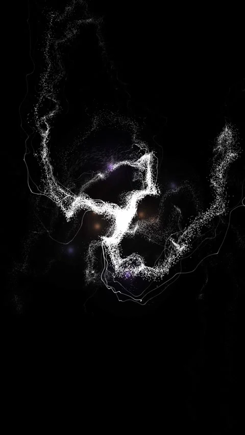 Vertical Particle Flight Lens Flare Abstract 4K Loop Stock Footage 321651784
