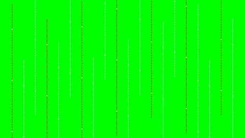 Vertical particle light streaks descending on a vibrant green screen backgrou Stock-Footage 340903043