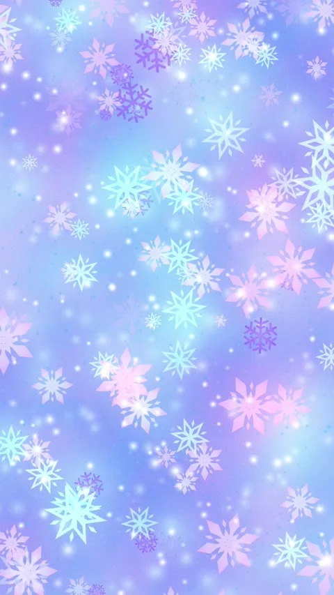 Vertical Pastel Snowflakes Winter Loop 10s Stock Footage 319626691