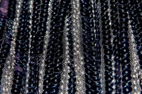 Vertical pattern with blue sequins Foto stock