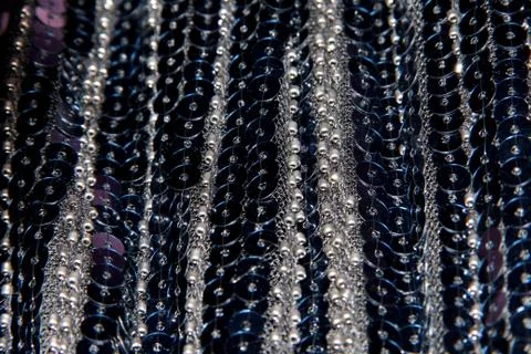 Vertical pattern with blue sequins Foto stock