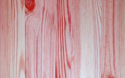Vertical Pattern of Bright Red with Pink Colored Wooden Wall Surface Stock Photos