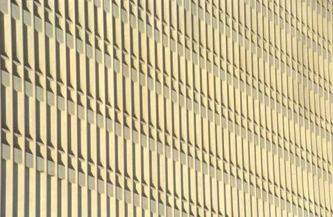 Vertical pattern on concrete building Stock Photos