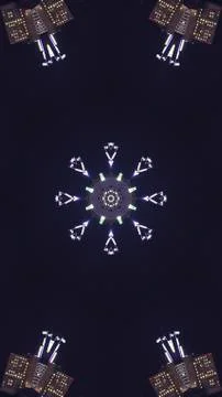 Vertical Pattern design made from San Francisco at night Foto stock