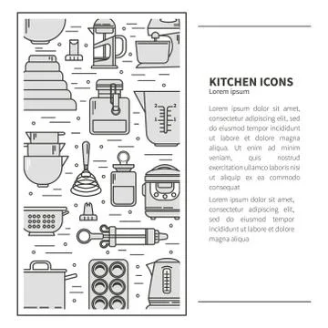 Vertical Pattern kitchenware Stock Illustration