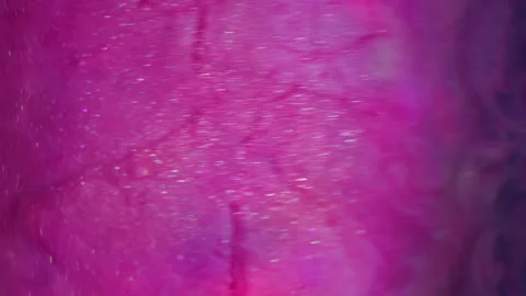 Vertical pigment fluid drip swirl glitter paint Stock-Footage 333789773