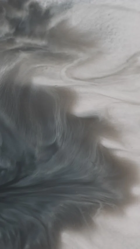 Vertical pigment spread ink flow emulsion flow Stock Footage 322007392