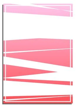 Vertical pink gradient abstract background with geometric horizontal lines,.. Stock Illustration